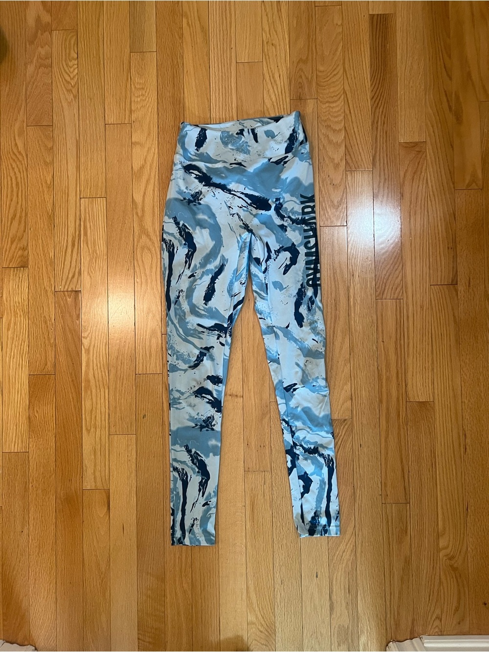Gymshark Blue Marble Print Leggings